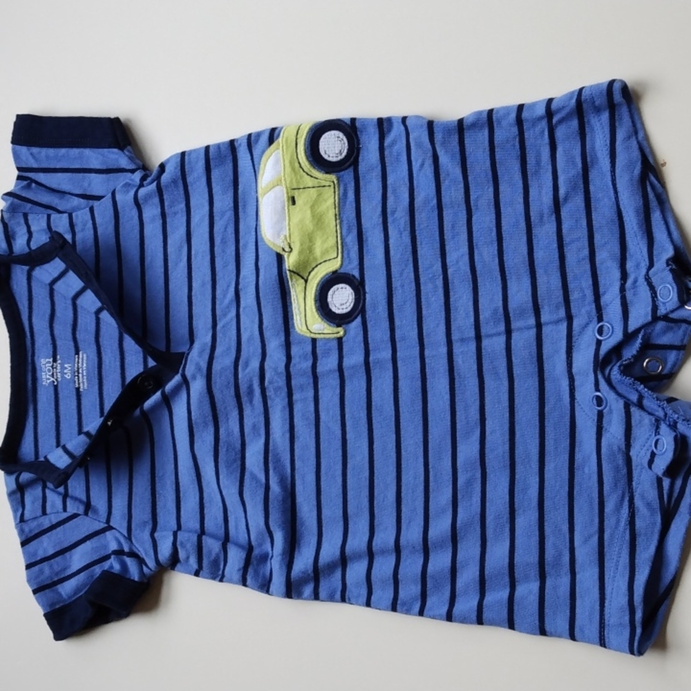 just one you by Carter's onesie, Navy and bluestrips, boys 6Months